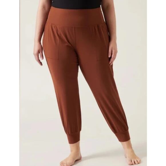 Athleta Salutation Jogger Women’s XL High Rise Pull-On Waist Yoga Lounge Pants - Picture 1 of 12